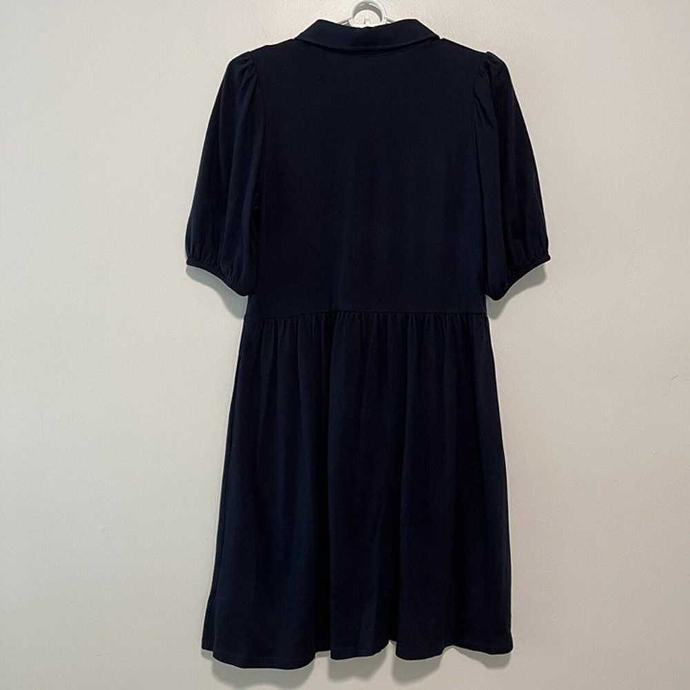Boden Navy Blue Mini Jersey Shirt Dress Size 2R - image 5