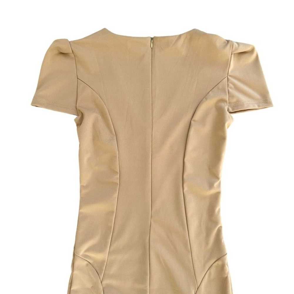 Abody Tan Short Sleeve Midi Dress - image 5
