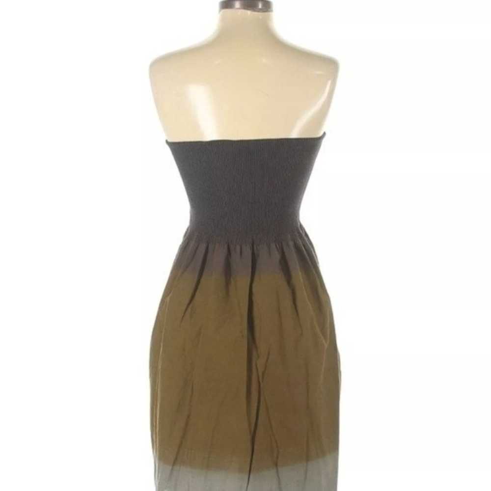 W by worth cotton dress. 2 p skirt brown gray xs … - image 3