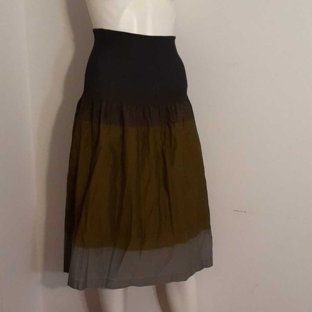 W by worth cotton dress. 2 p skirt brown gray xs … - image 4