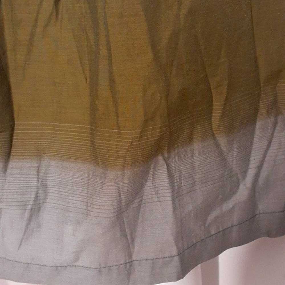 W by worth cotton dress. 2 p skirt brown gray xs … - image 7