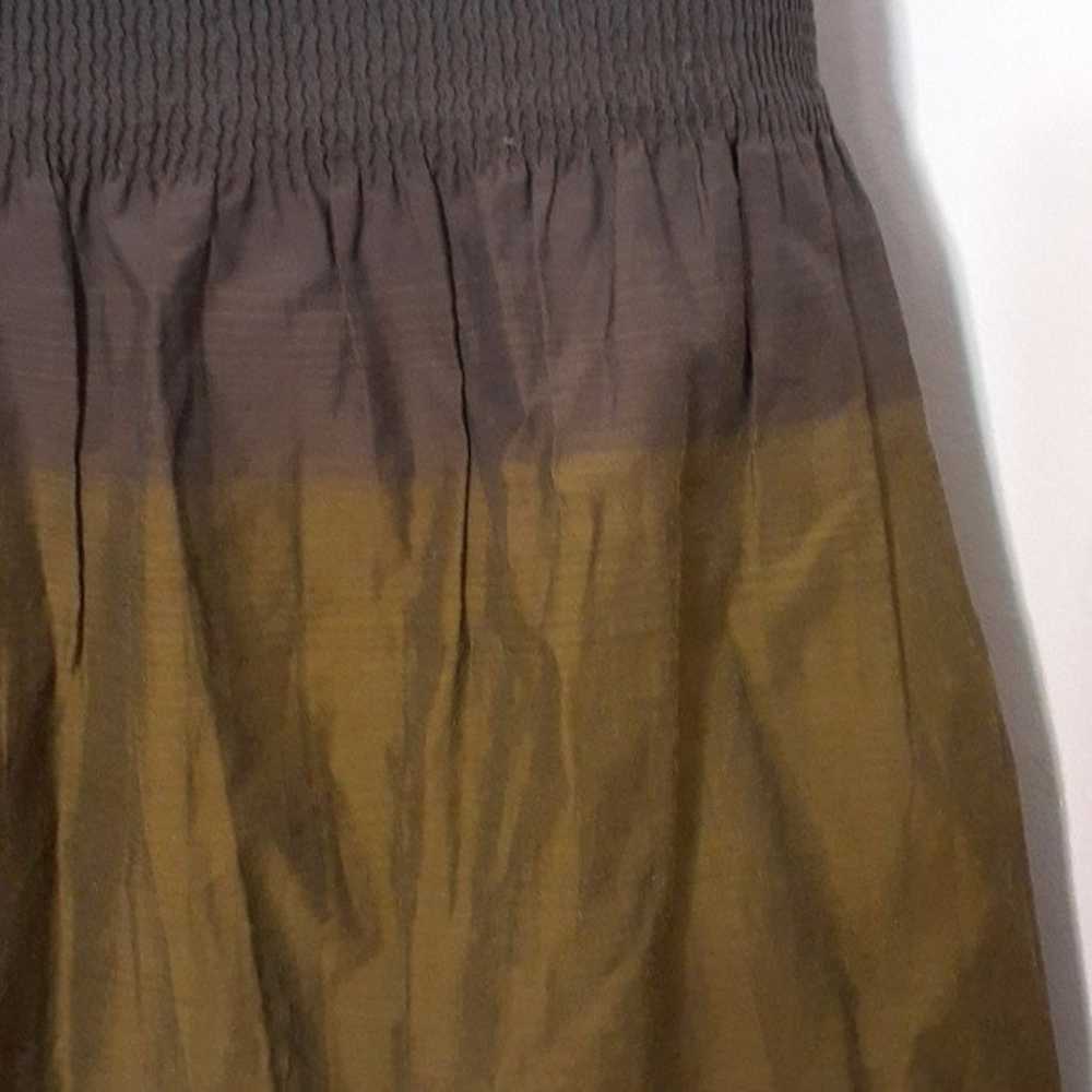 W by worth cotton dress. 2 p skirt brown gray xs … - image 8