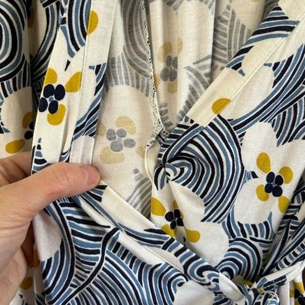 Boden US 8 / UK 12 Blue Floral Wrap Dress Toulon … - image 9