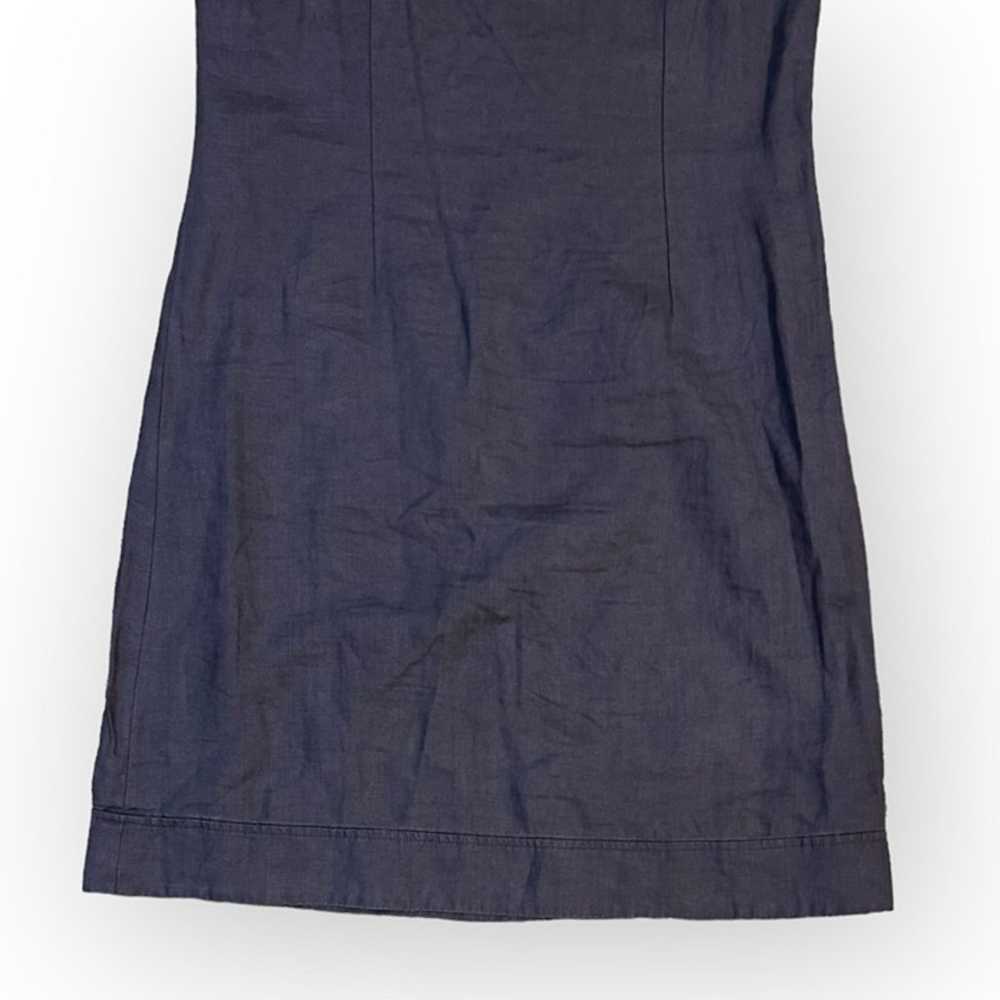 Boden Grey 100% Linen Sleeveless Shift Dress - image 3