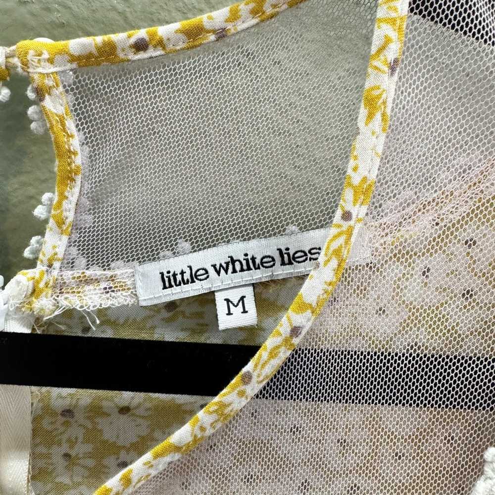Little White Lies Yellow Floral + Mesh Trim Twee … - image 4