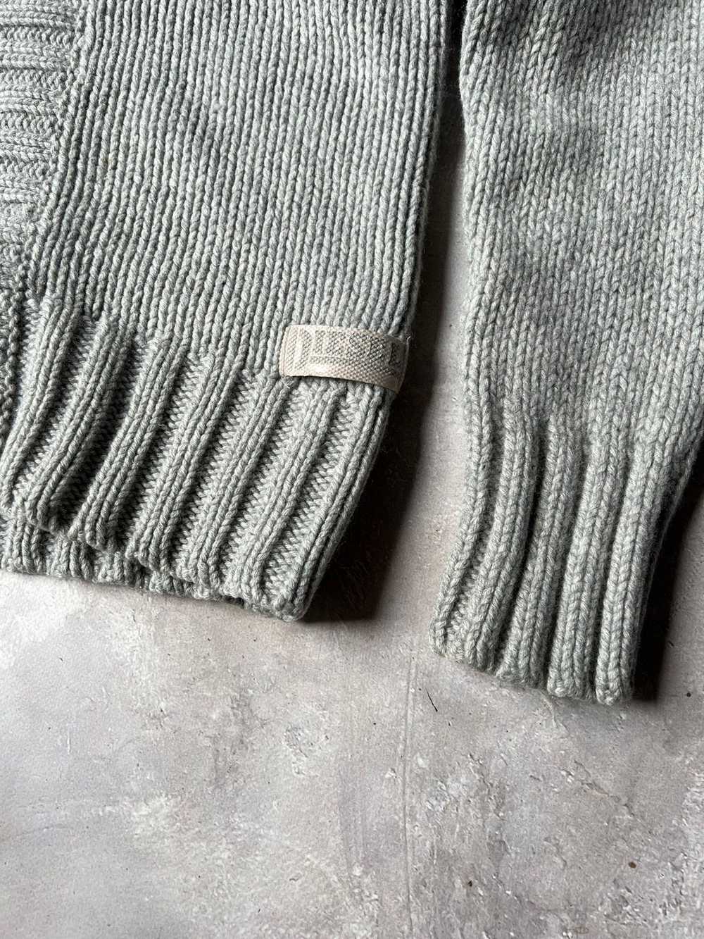 Diesel × Vintage Diesel Vintage Hand Knit Hooded … - image 3