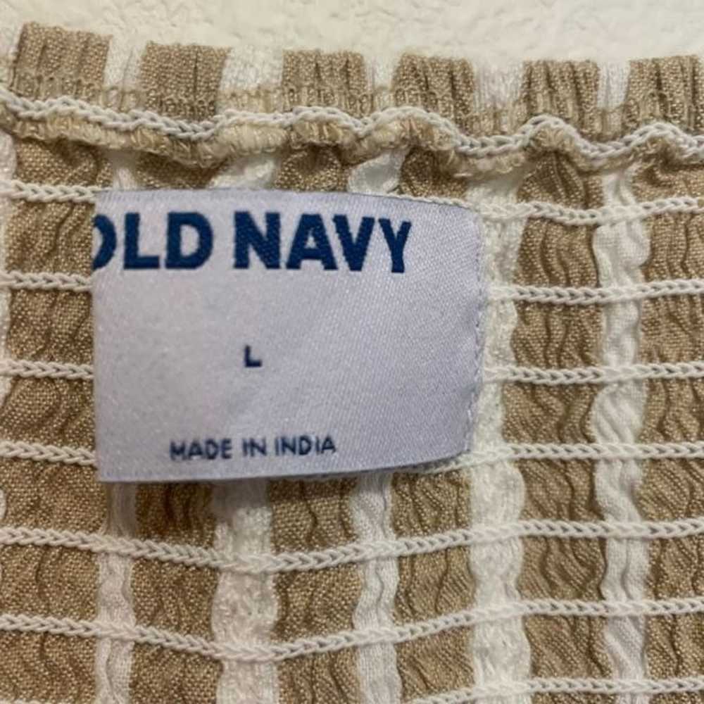 Old Navy Waist-Defined Striped Tie-Belt Midi Wrap… - image 3