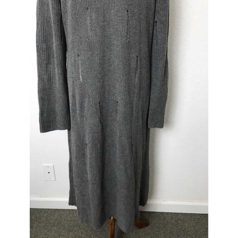 Mod X Sweater Dress Midi Asymmetric Distressed Cu… - image 12