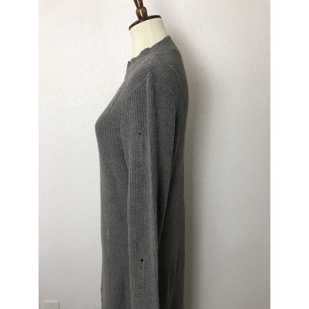 Mod X Sweater Dress Midi Asymmetric Distressed Cu… - image 6
