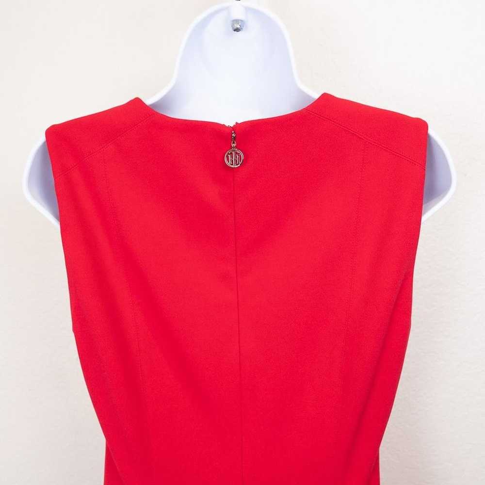 Tommy Hilfiger Red Fit and Flare Dress with Gold … - image 4