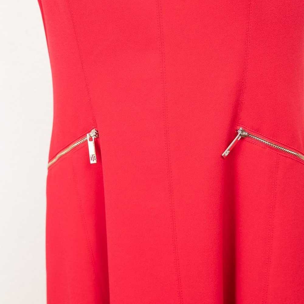 Tommy Hilfiger Red Fit and Flare Dress with Gold … - image 7