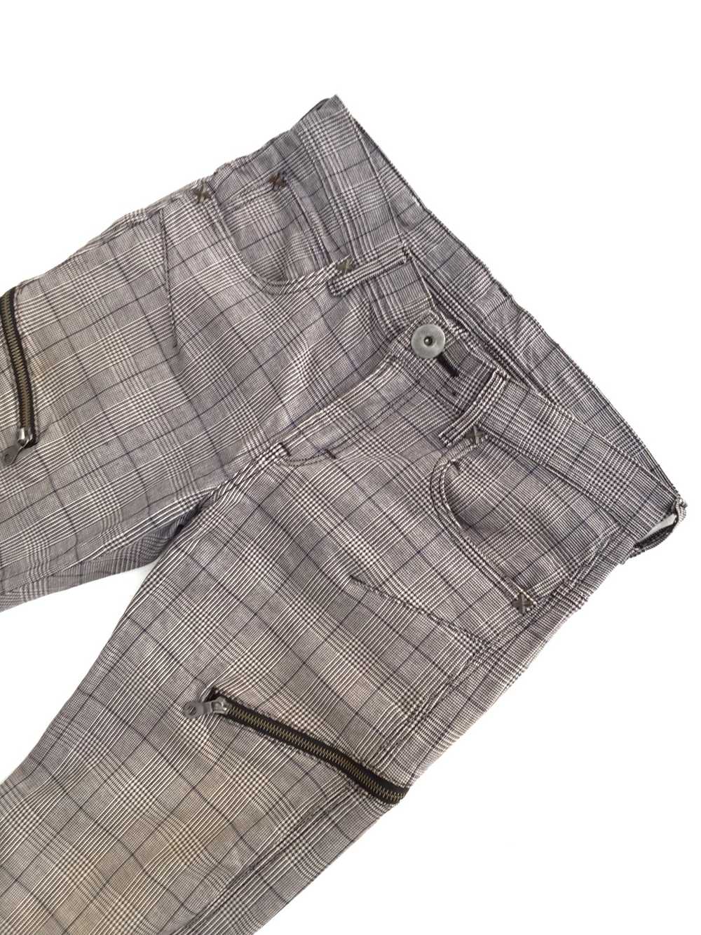 Lee - Japanese Brand Lee Checkered Tartan Punk Tr… - image 6