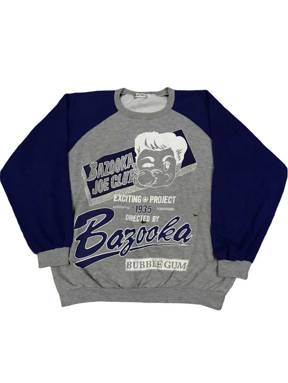 Vintage - Vintage Bazooka Joe Club Sport Sweatshi… - image 1