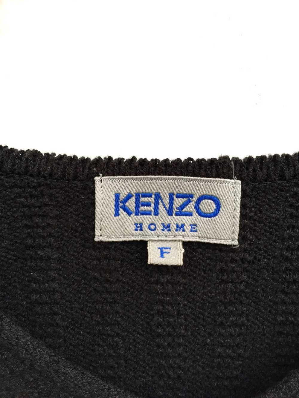 Vintage Japanese Brand Kenzo Hand Knit Black Swea… - image 6