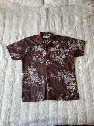 Hawaiian Shirt × Vintage Vintage Satin Hawaiian Bu