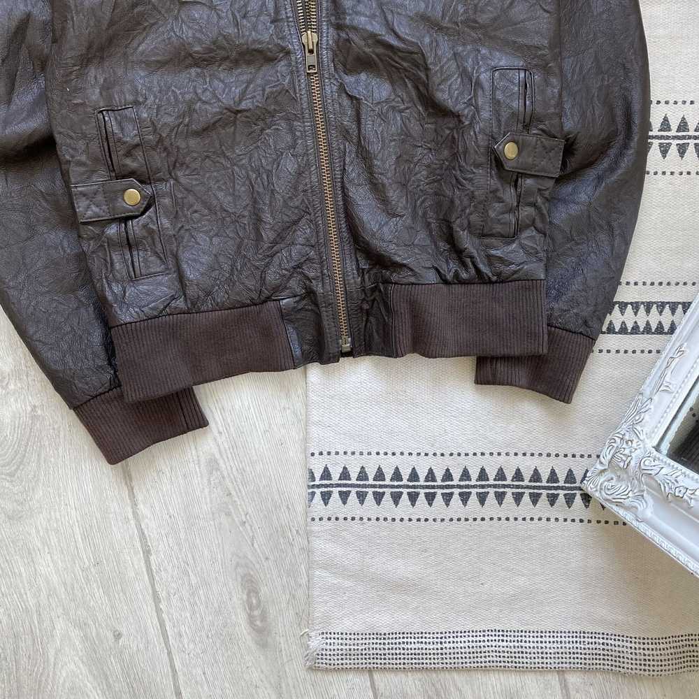 Avant Garde × Leather Jacket × Vintage Vintage Ho… - image 5