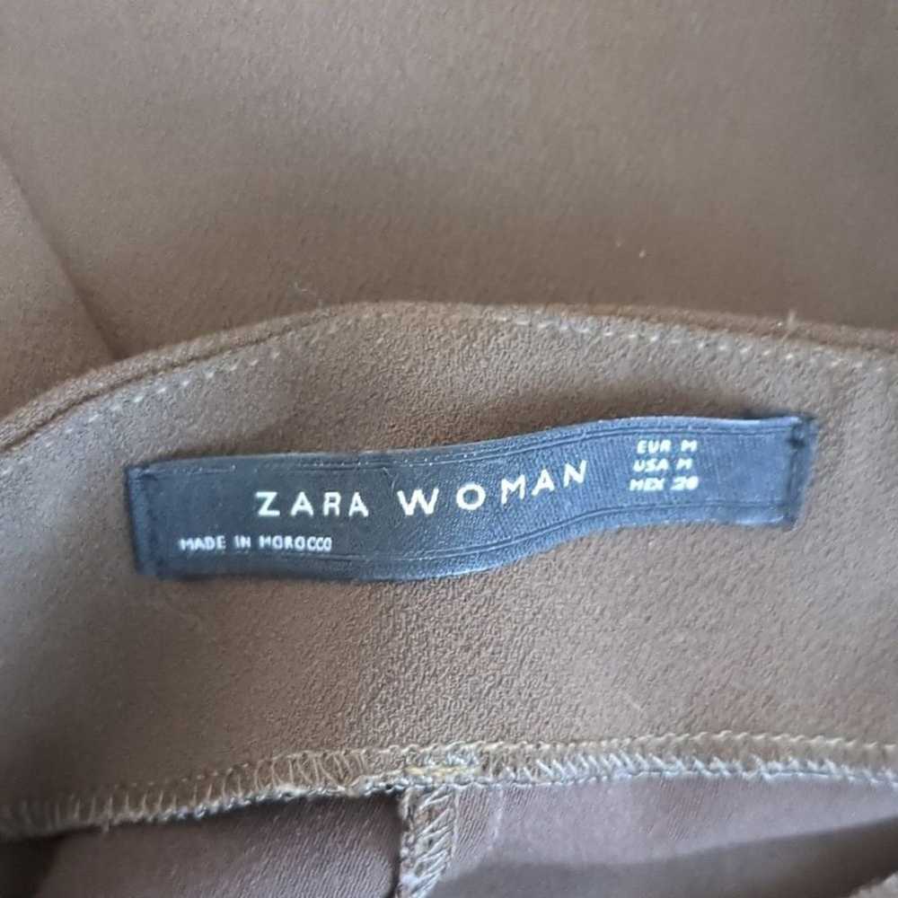Zara Woman Mona Open Back Cropped Jumpsuit Size M - image 9