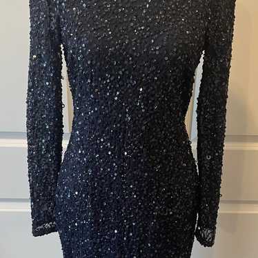 ADRIANNA PAPELL COCKTAIL SEQUIN DRESS SIZE 4. - image 1