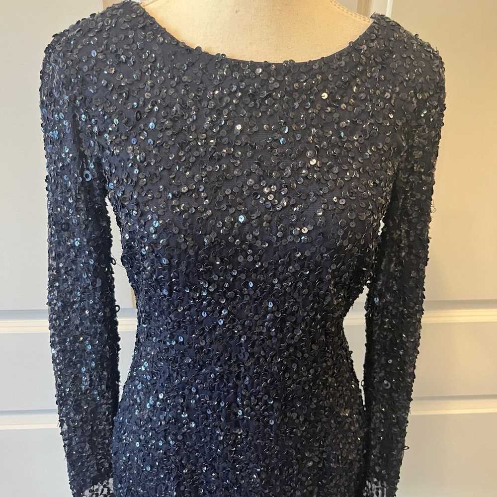 ADRIANNA PAPELL COCKTAIL SEQUIN DRESS SIZE 4. - image 2
