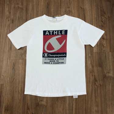 Vintage - 90's Champion Products Big Logo Shirt 2… - image 1