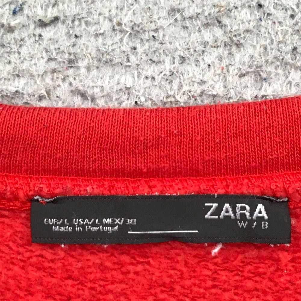 Zara Zara Sweater Adult Large Red Roswell UFO Gra… - image 2