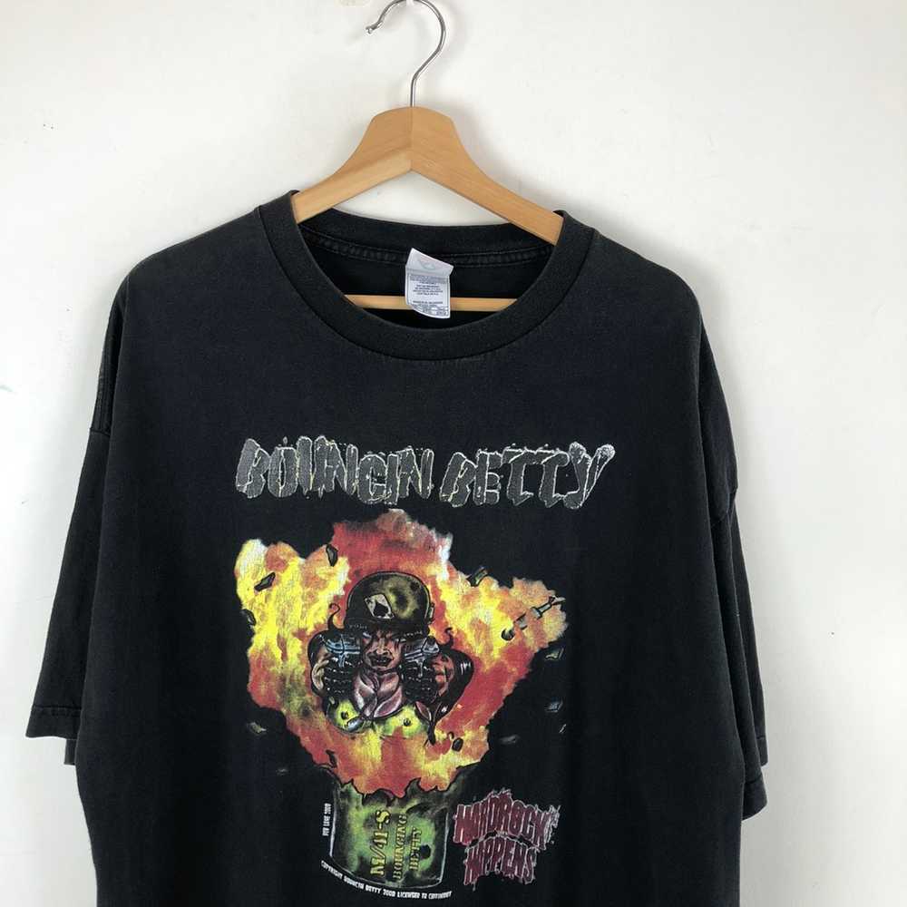 Band Tees - Vtg Bouncin Betty Hard Rock Happens S… - image 2