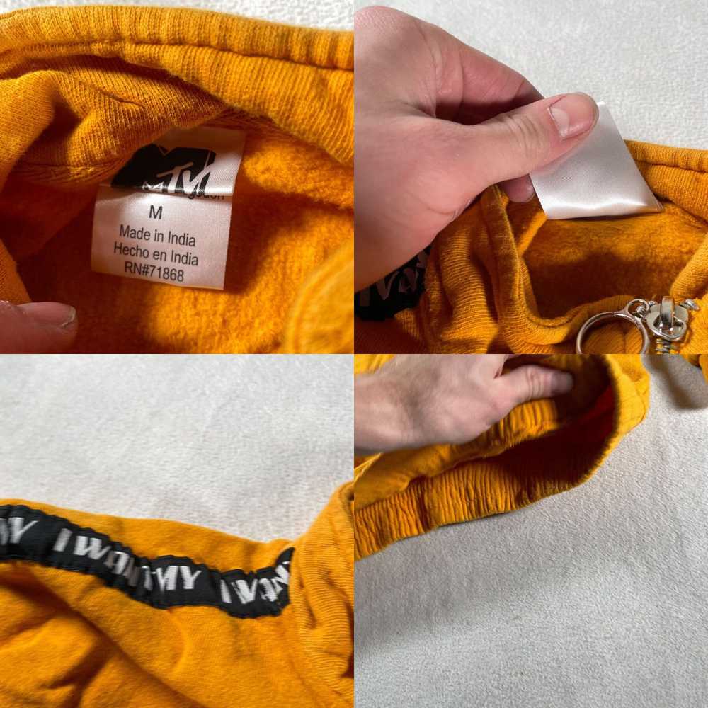 Vintage MTV Sweatshirt Womens Medium Orange Quart… - image 4