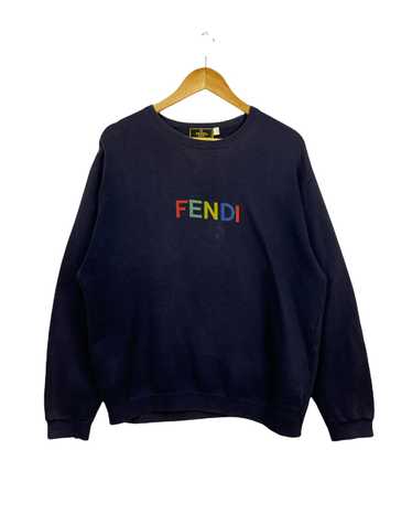 Fendi Vintage FENDI SWEATSHIRT spell out multicolour Gem