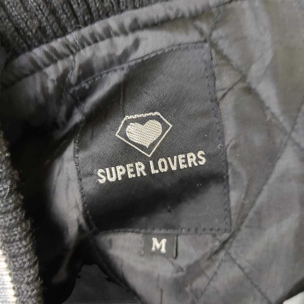 Vintage - Vintage SUPER LOVERS Leather Varsity Ja… - image 12