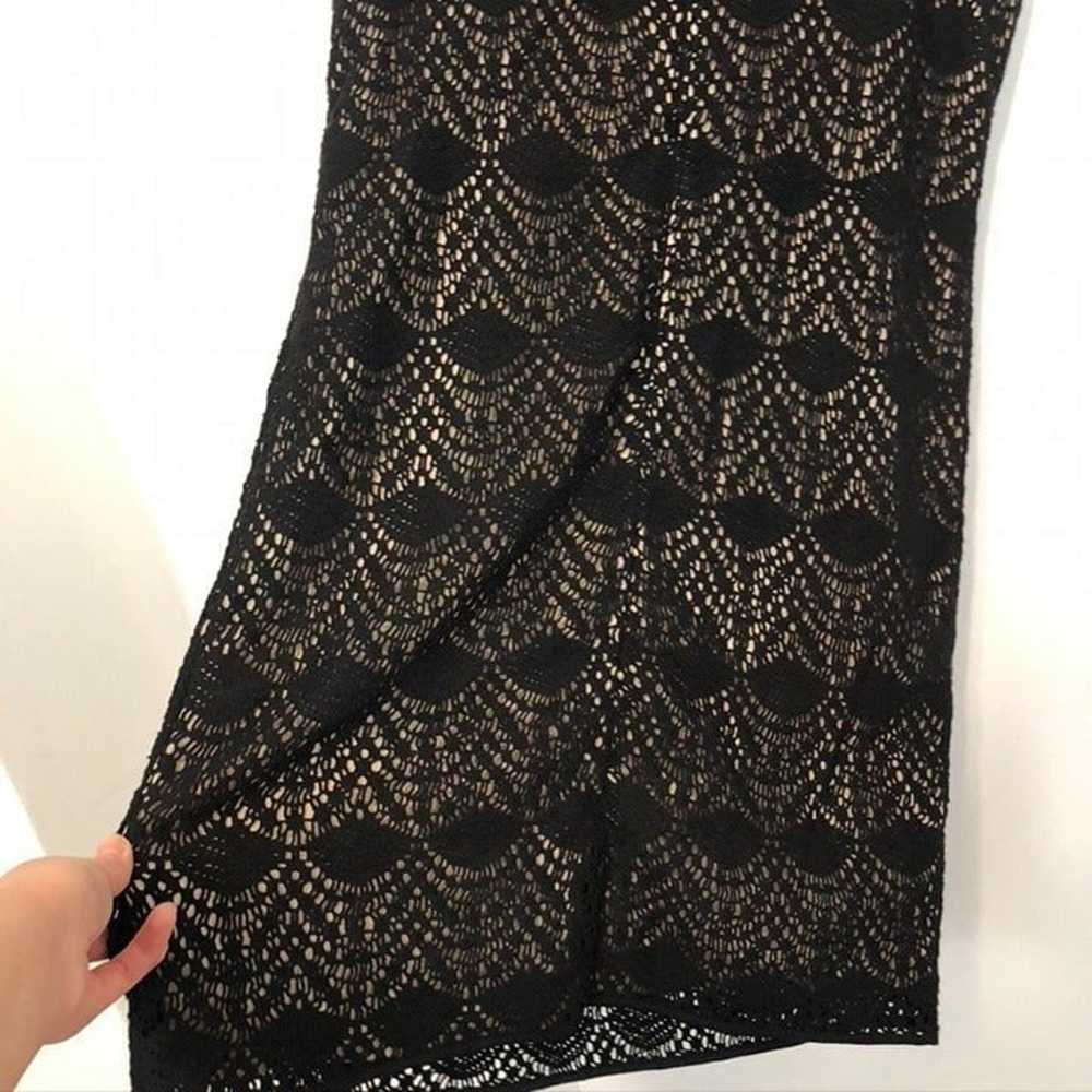 ANN TAYLOR LOFT Black Beige Crochet Sleeveless Ti… - image 10