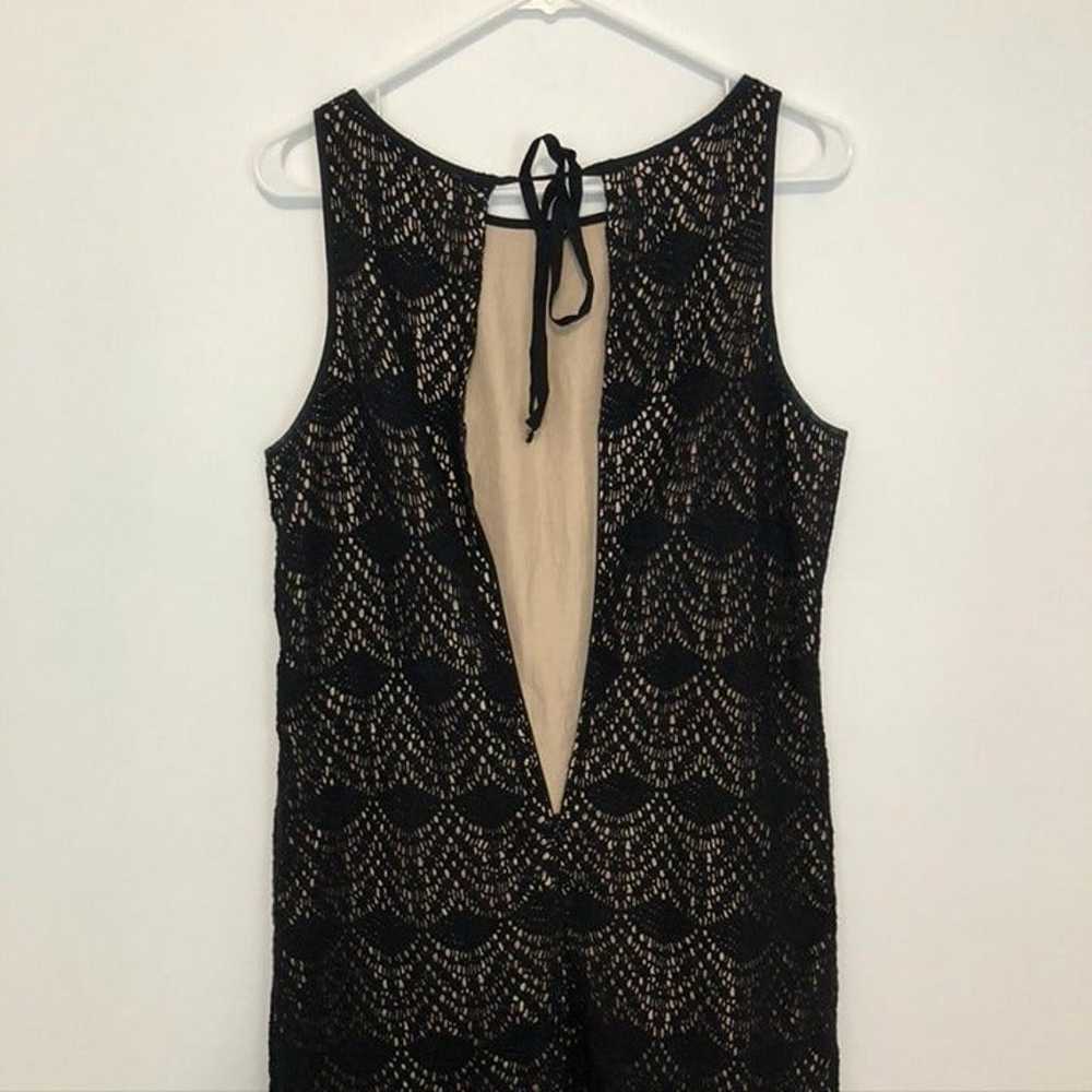 ANN TAYLOR LOFT Black Beige Crochet Sleeveless Ti… - image 9