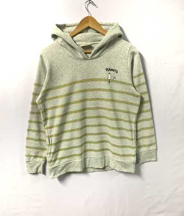 Peanuts - Peanuts Sleep Hoodie Striped Cream Medi… - image 1