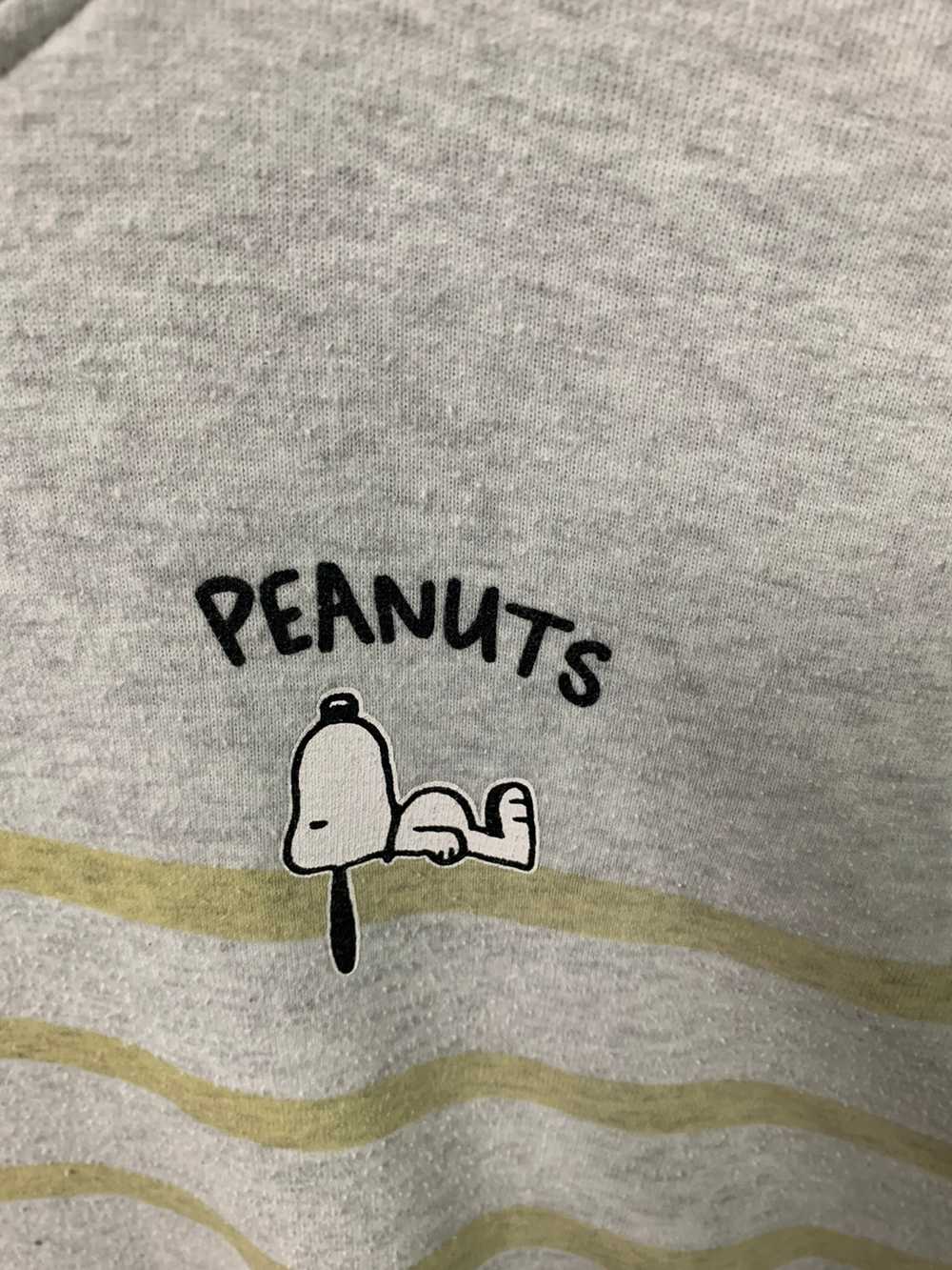 Peanuts - Peanuts Sleep Hoodie Striped Cream Medi… - image 3