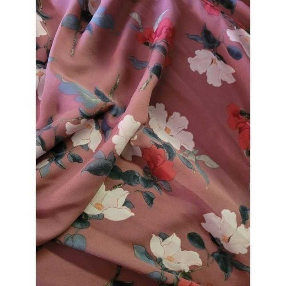 LULUS floral mini tunic dress mauve light fabric … - image 10