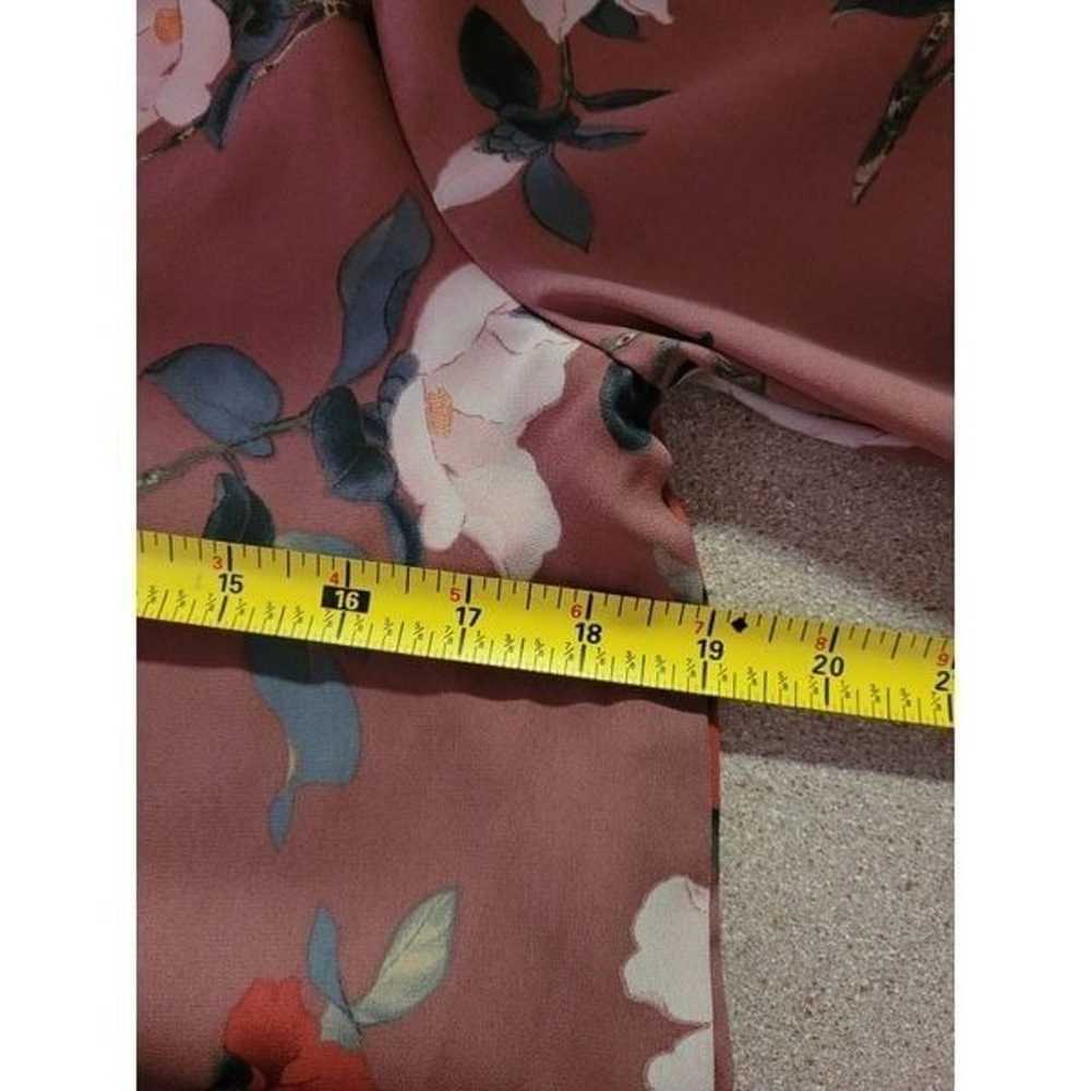 LULUS floral mini tunic dress mauve light fabric … - image 7