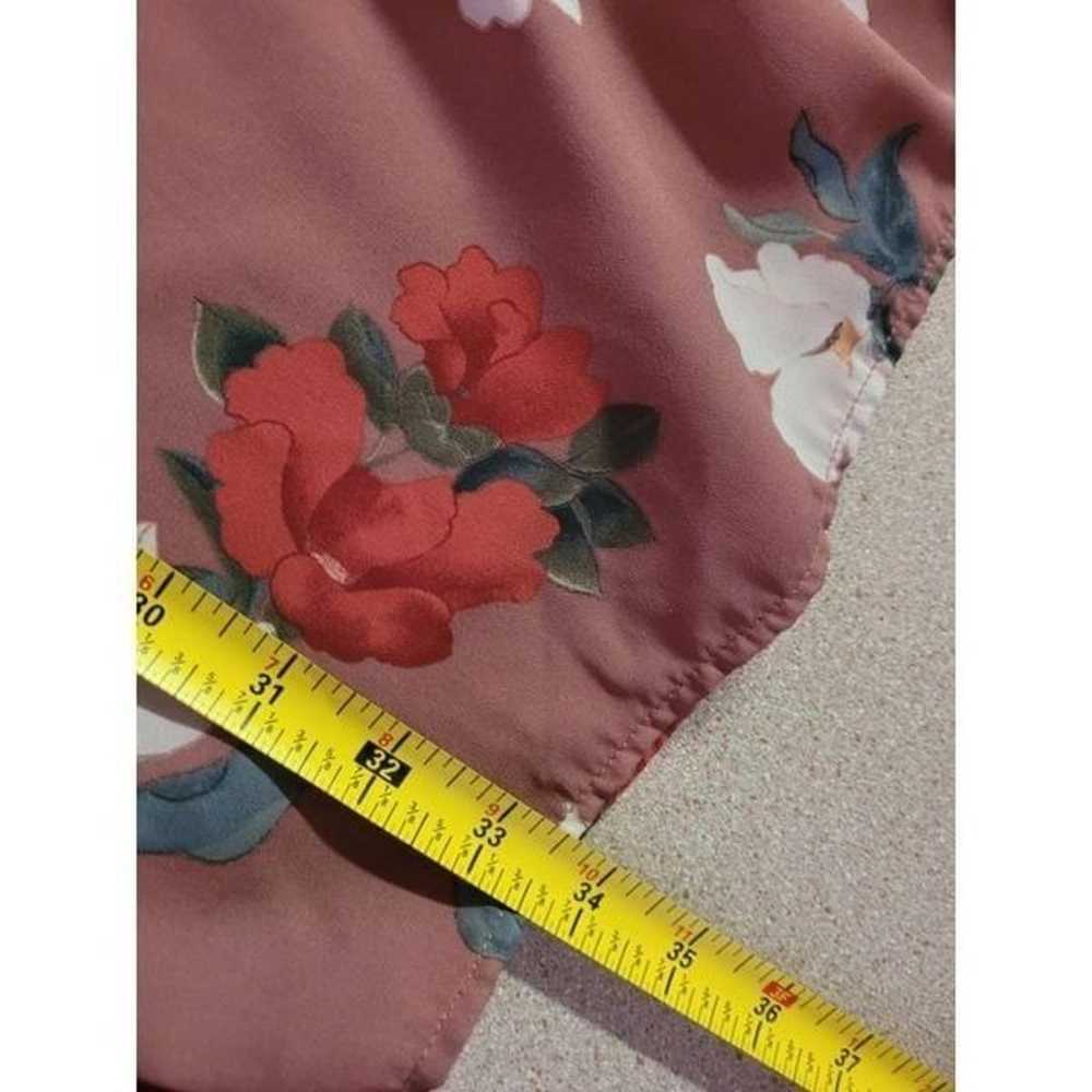 LULUS floral mini tunic dress mauve light fabric … - image 8