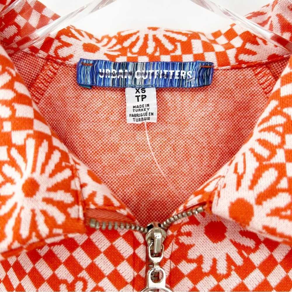 NEW Urban Outfitters Arlo Zip Mini Dress XS Orange - image 5