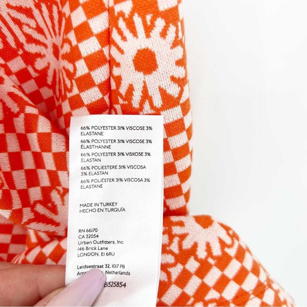 NEW Urban Outfitters Arlo Zip Mini Dress XS Orange - image 6