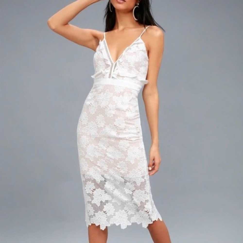 Bardot Lace Vienna Dress Ivory Size 6 - image 10