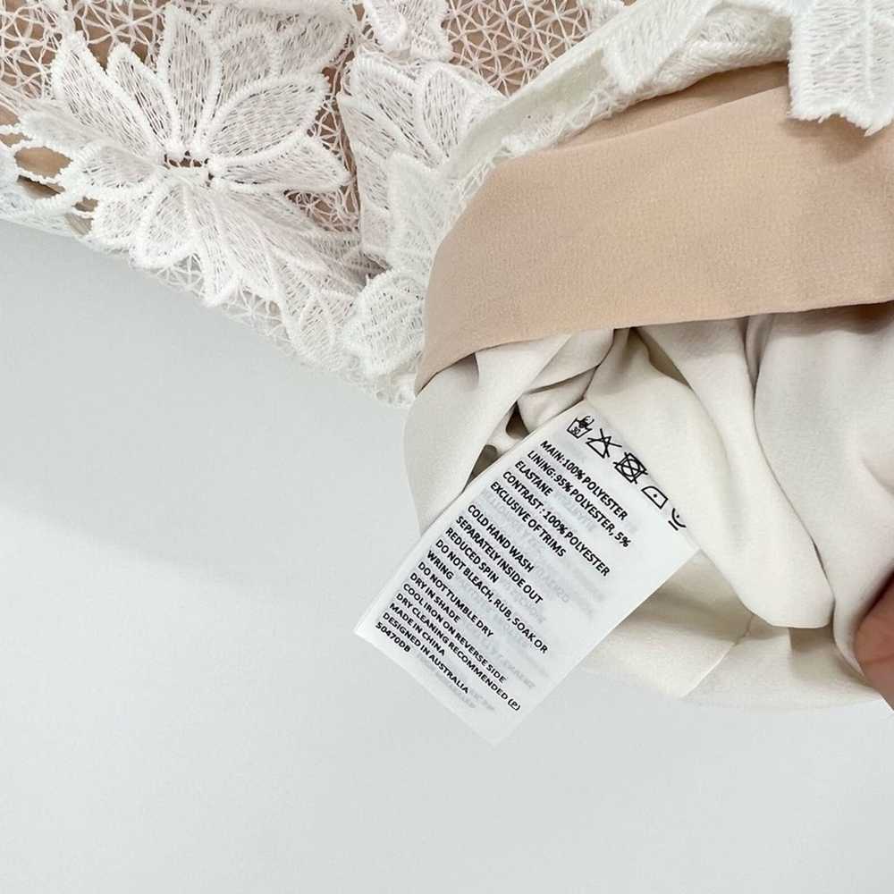 Bardot Lace Vienna Dress Ivory Size 6 - image 8