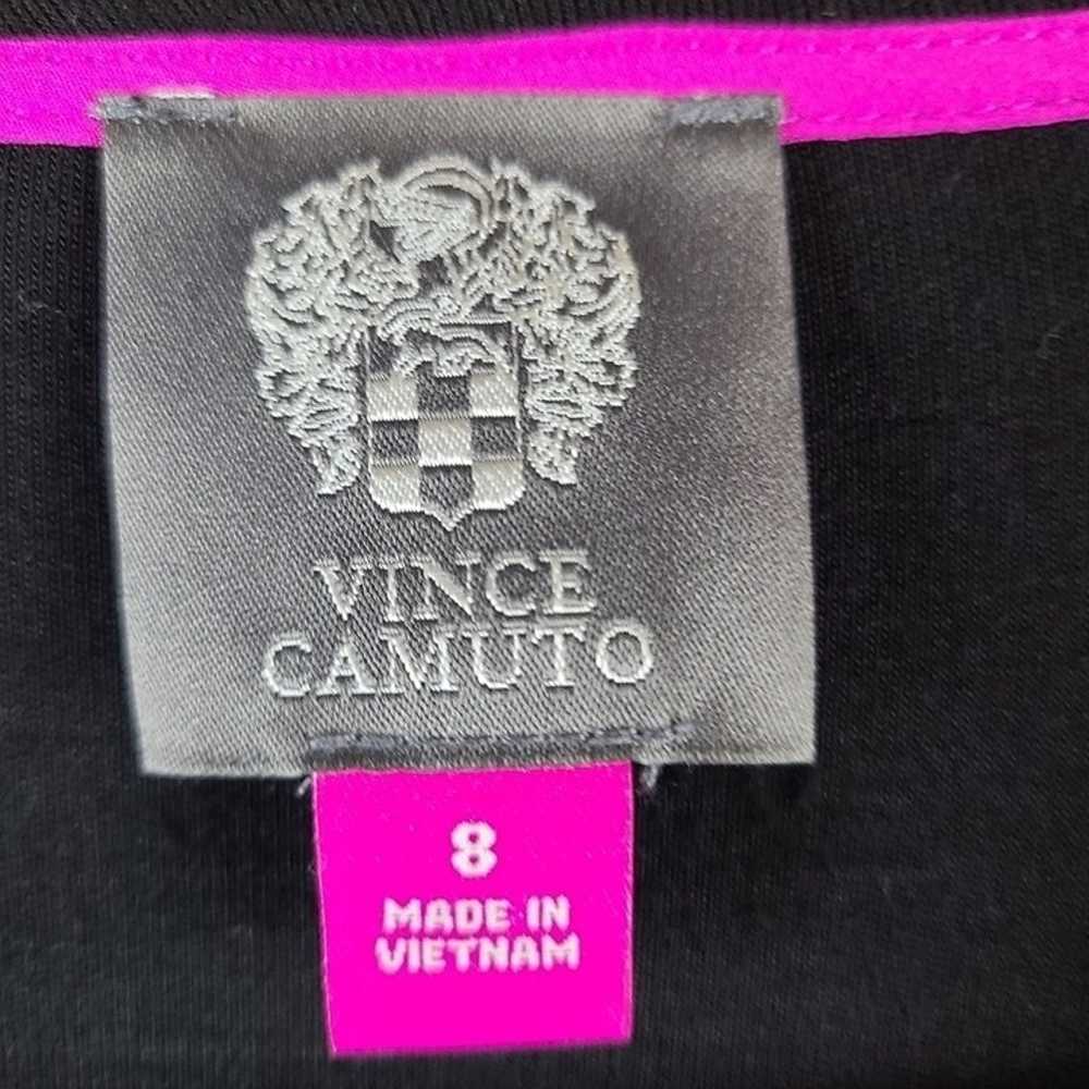 Vince Camuto jersey knit simple black dress - image 8