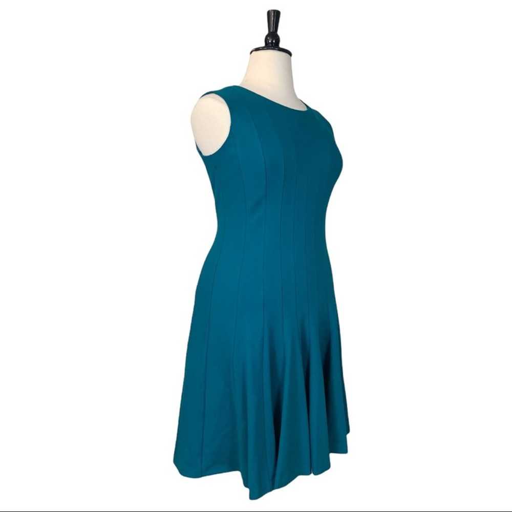 Lands’ End Teal Green/Blue Seamed Sleeveless Fit … - image 2
