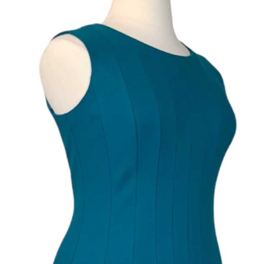Lands’ End Teal Green/Blue Seamed Sleeveless Fit … - image 6