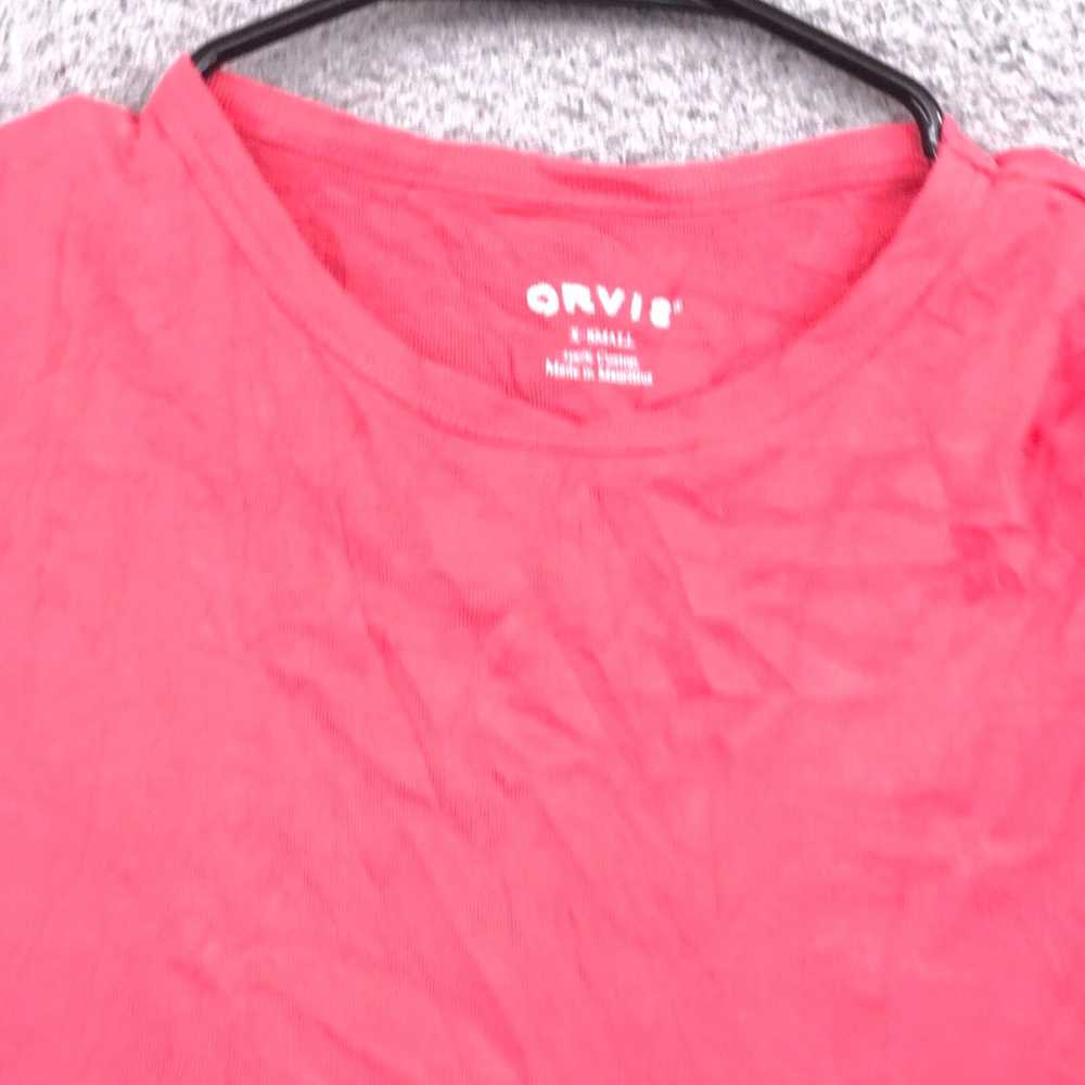 Orvis Orvis Shirt Womens XS Red Solid Crew Neck S… - image 2
