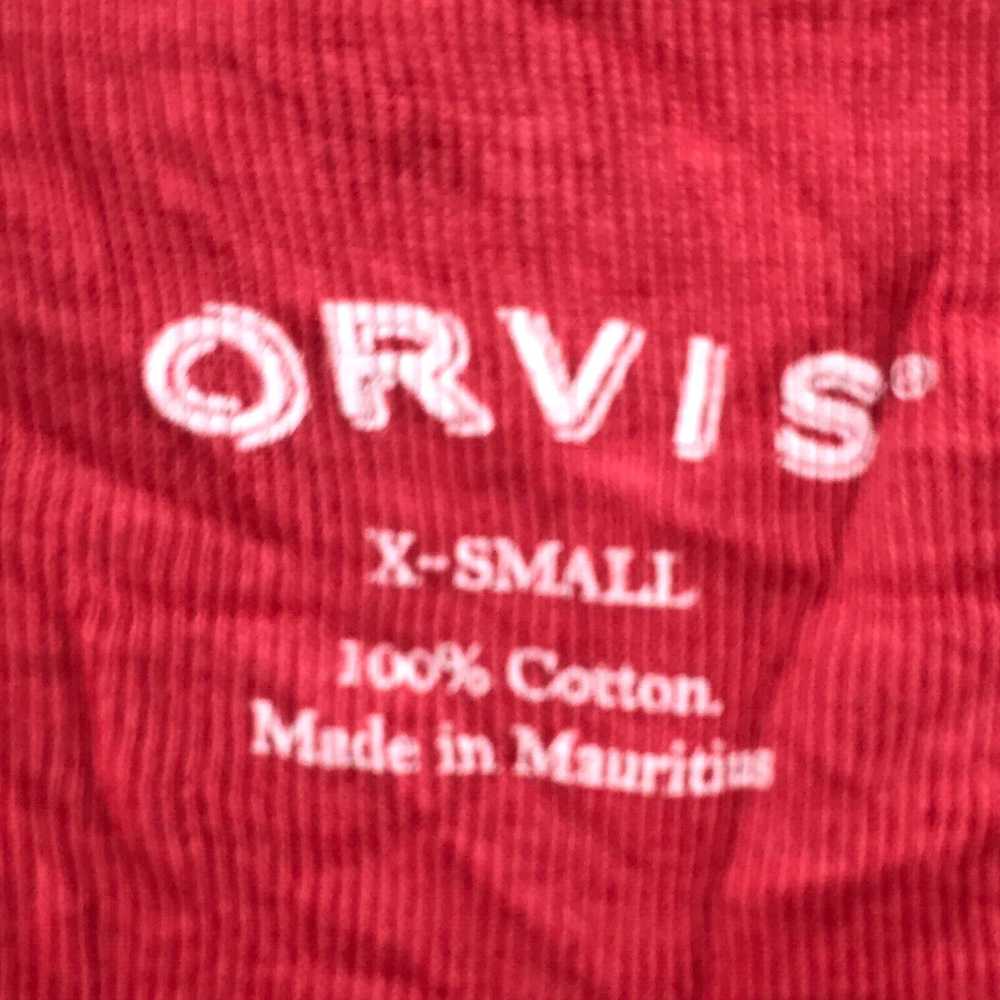 Orvis Orvis Shirt Womens XS Red Solid Crew Neck S… - image 3