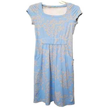 J Mclaughlin Catalina Cloth Blue Floral Square Ne… - image 1