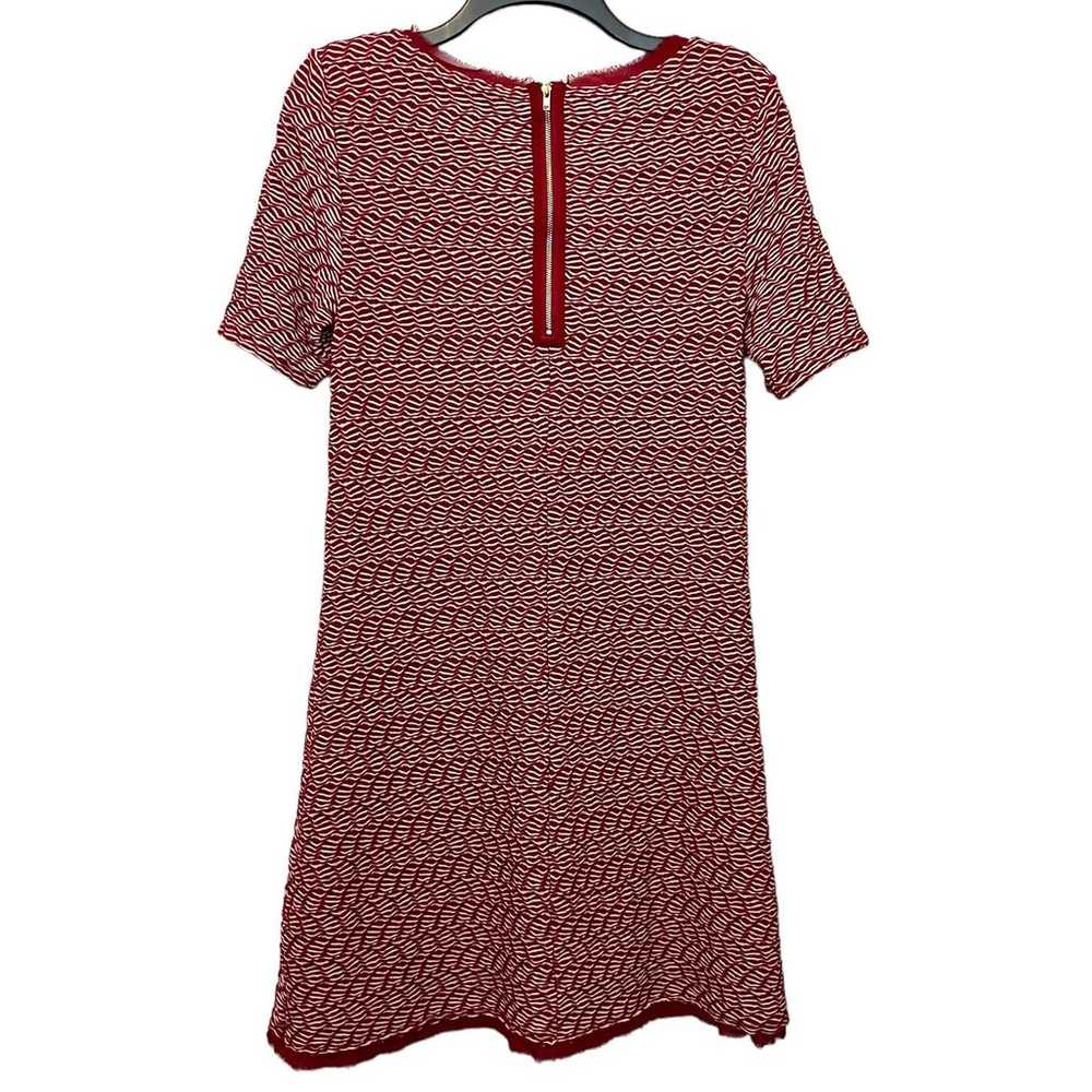 Maeve Dora Dress Textured Red Anthropologie Small - image 6