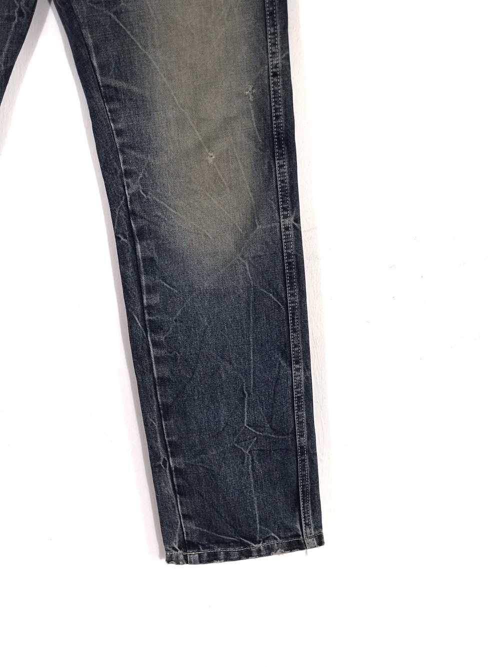 Indigo - Blue Blue Japan Distressed faded Jeans M… - image 3