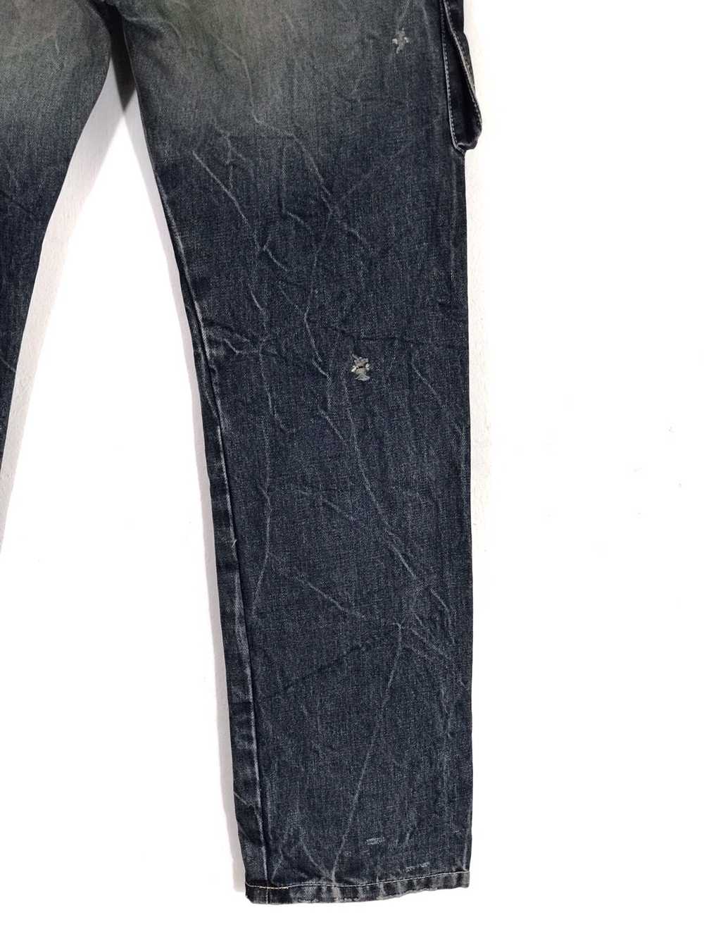 Indigo - Blue Blue Japan Distressed faded Jeans M… - image 6