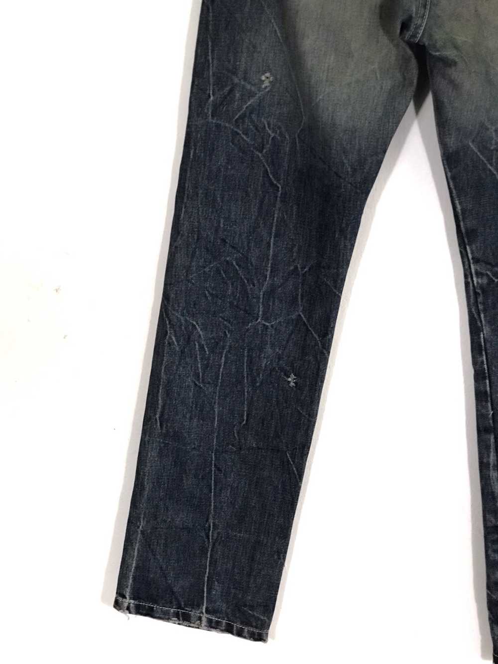 Indigo - Blue Blue Japan Distressed faded Jeans M… - image 7